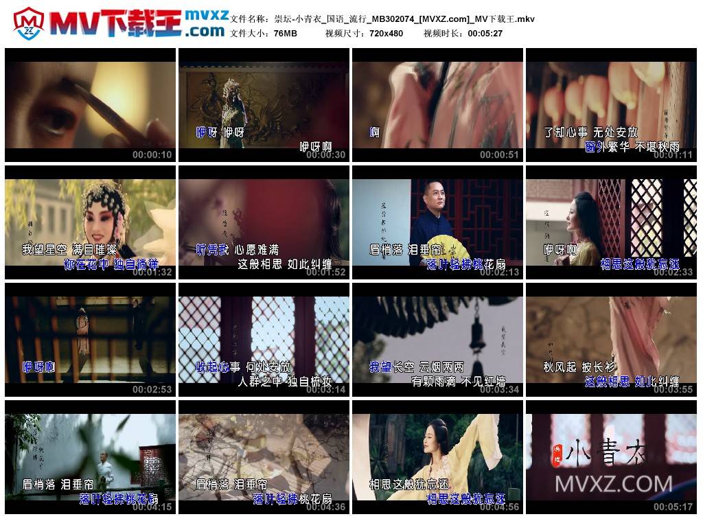 崇坛-小青衣_国语_流行_MB302074
